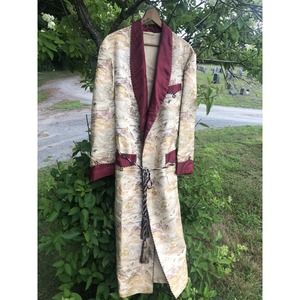 Embroidered  Silk Jacket Kimono Robe Duster Chicago Lyric Opera Coat